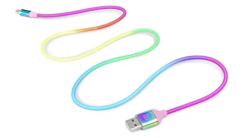 Кабель REAL-EL Premium USB - USB Type-C (M/M), 1 м, Rainbow (EL123500050) - фото 7
