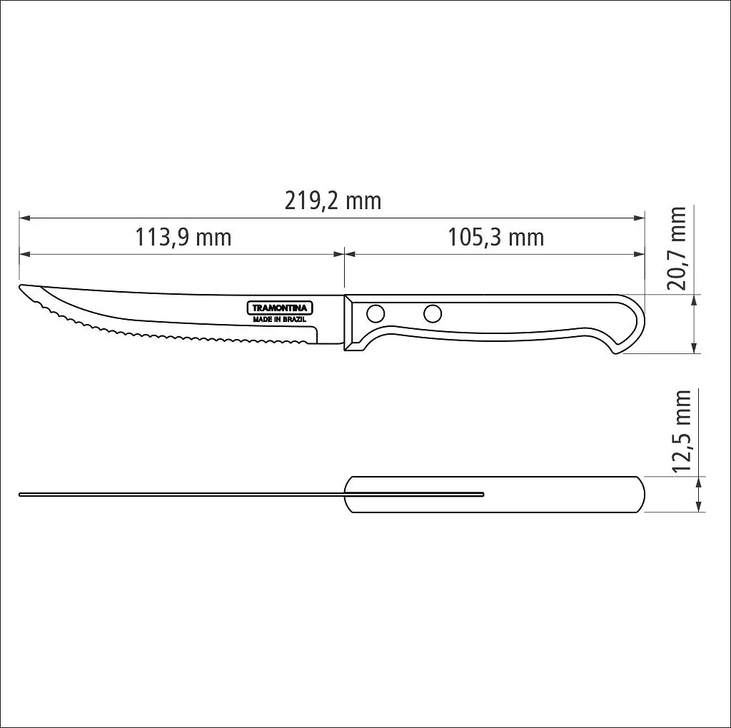 Ніж для стейка Polywood, 127 мм TRAMONTINA kuh0016549 - фото 4