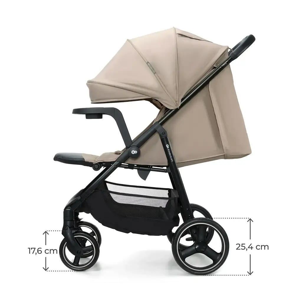 Прогулянкова коляска Kinderkraft Trig 3 Tray Beige (KSTRIG03BEG000T) - фото 5
