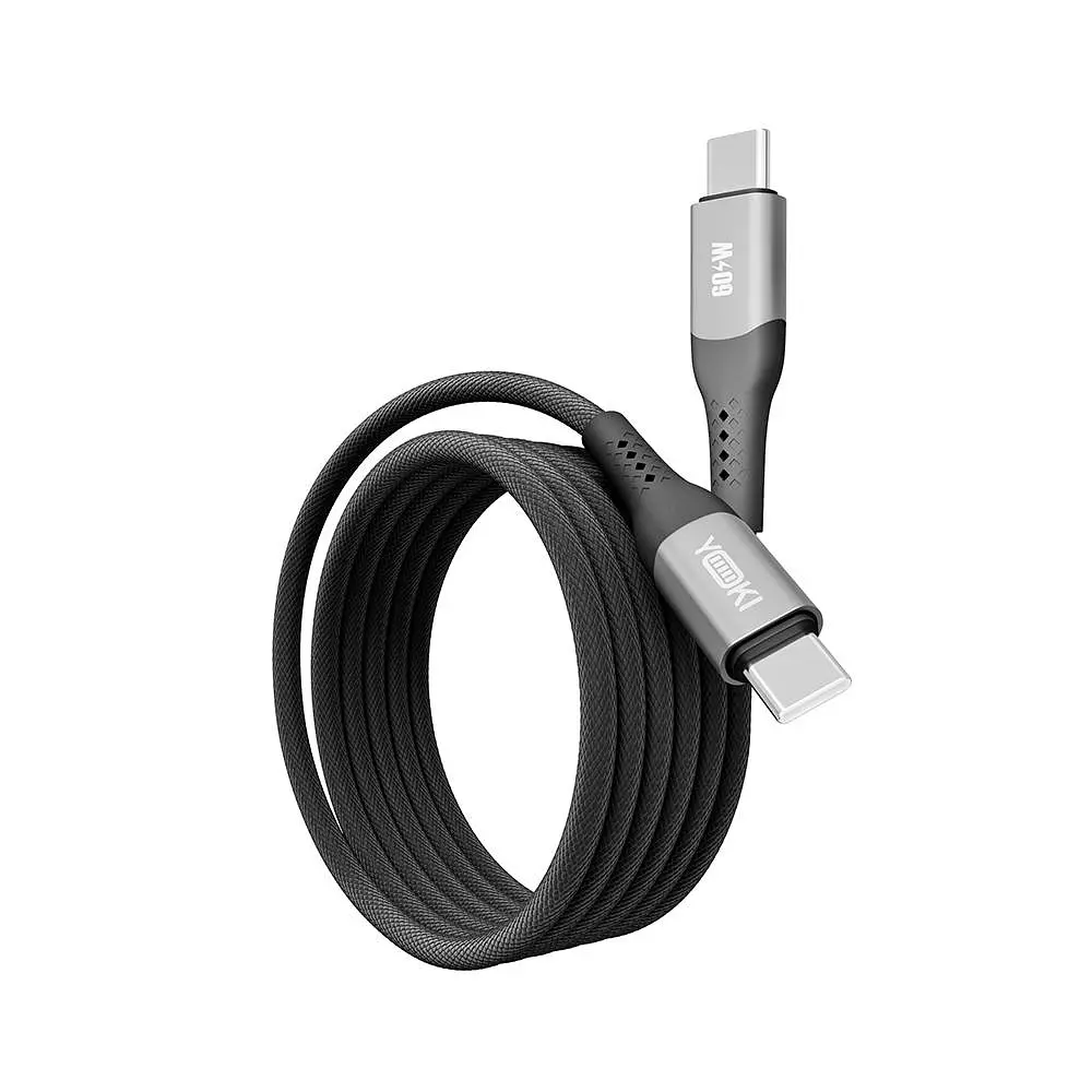 Кабель для заряджання та обміну даними Yoki YK-SO15 SOLID Series Type-C to Type-C 60W 3A/20V 1.2 м - фото 3