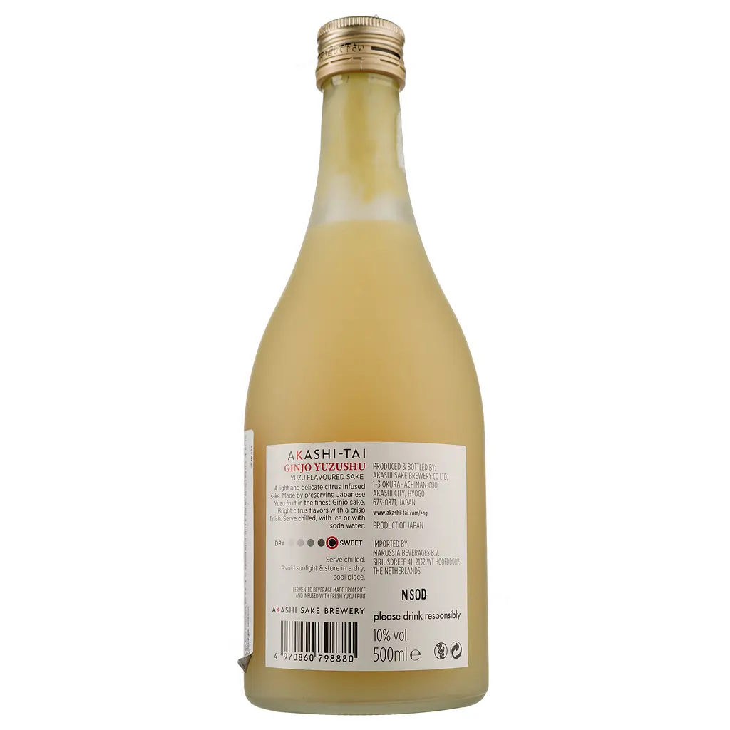 Ликер Akashi Tai Ginjo Yuzushu 10% 0.5 л - фото 3