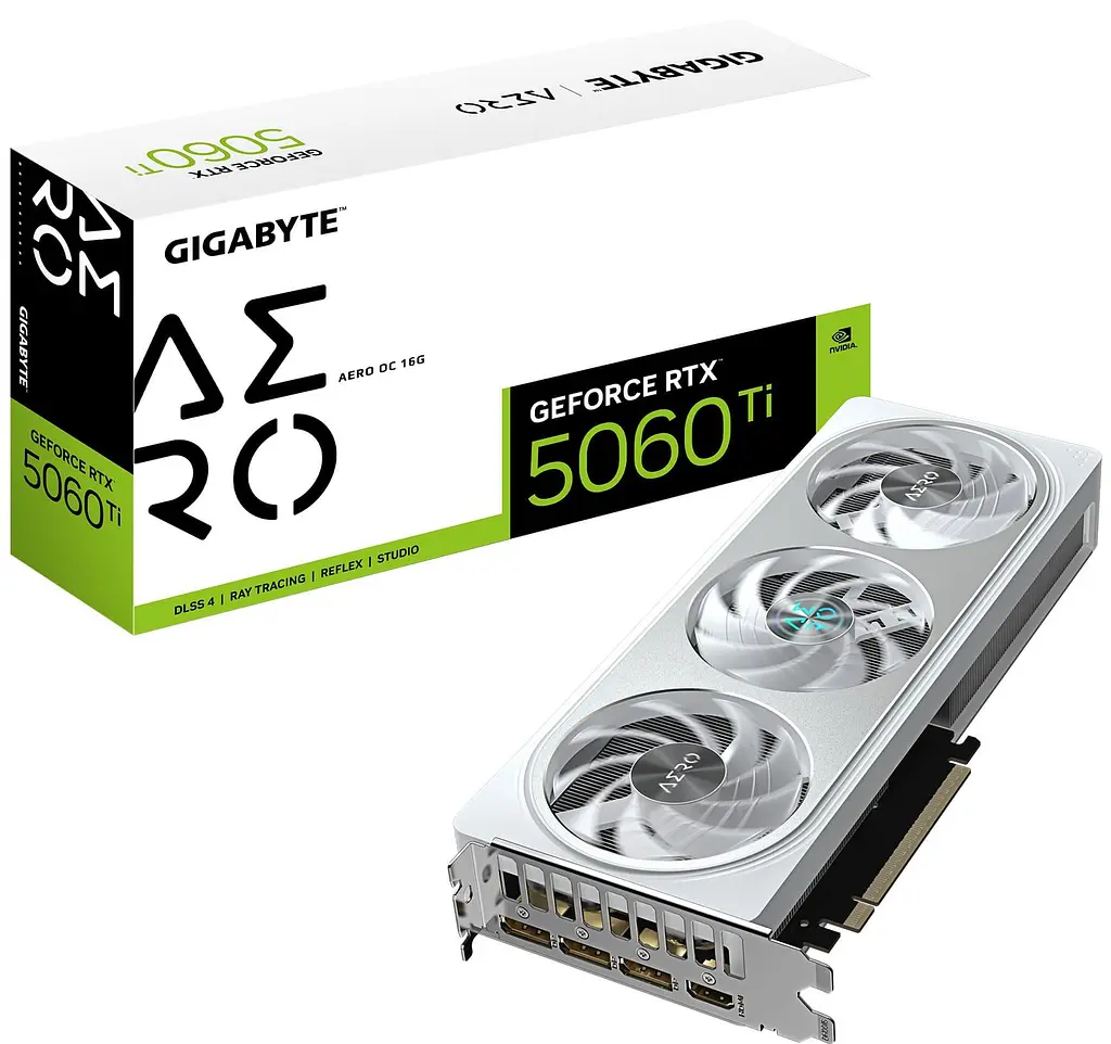 Видеокарта Gigabyte RTX 5060 Ti 16G AERO OC (GV-N506TAERO OC-16GD) (GDDR7, 128 bit, PCI-E v5.0 x8) - фото 10