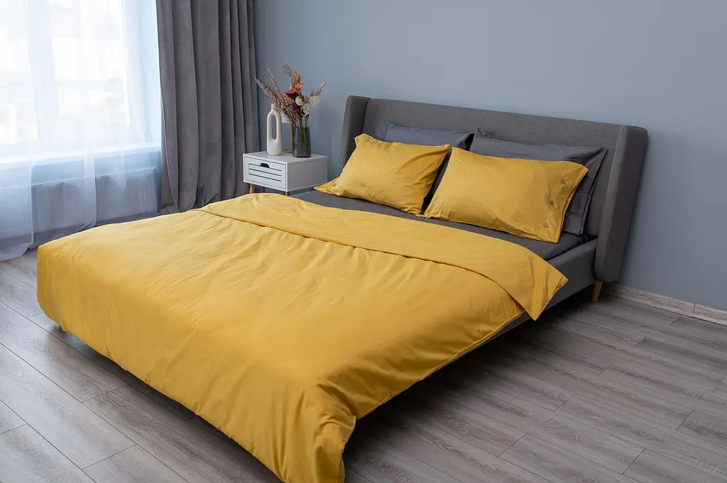 Підковдра Ardesto Mix&Match, 160х220см, 100% бавовна, сатин, жовтий (ART1622DVS) - фото 2