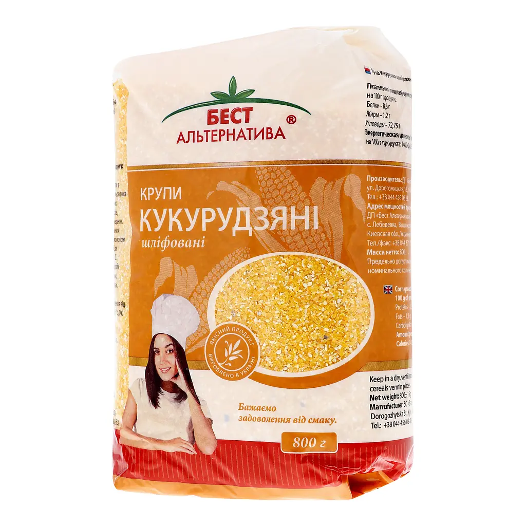 Крупа кукурудзяна Бест Альтернатива 800 г - фото 2