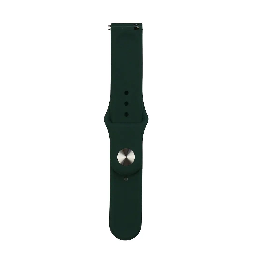 Ремінець Silicone 20mm Samsung Watch Active/Galaxy S4 42/44mm/Gear S2 Classic/Xiaomi Amazfit Green F - фото 2