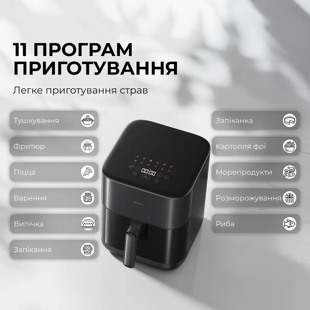 Мультипечь MOVA AeroChef FD10 Pro Black - фото 3