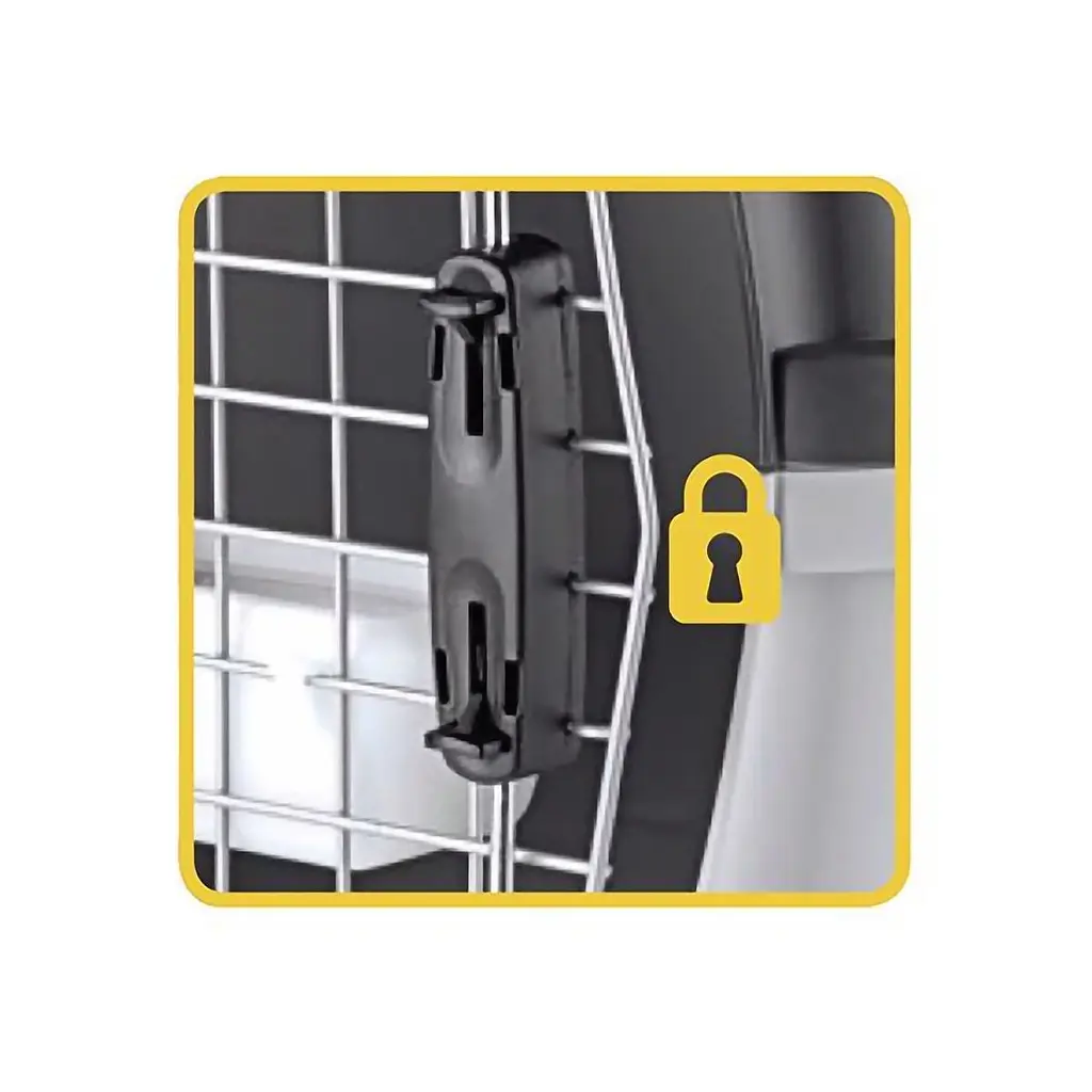 Переноска для тварин Stefanplast Gulliver 1 Deluxe із замком безпеки до 6 кг сіра (97131) - фото 2