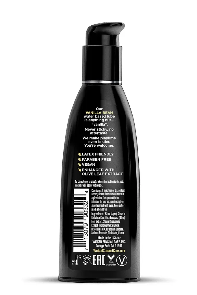 Їстівний лубрикант зі смаком ванілі Wicked Aqua 60 ml - фото 2