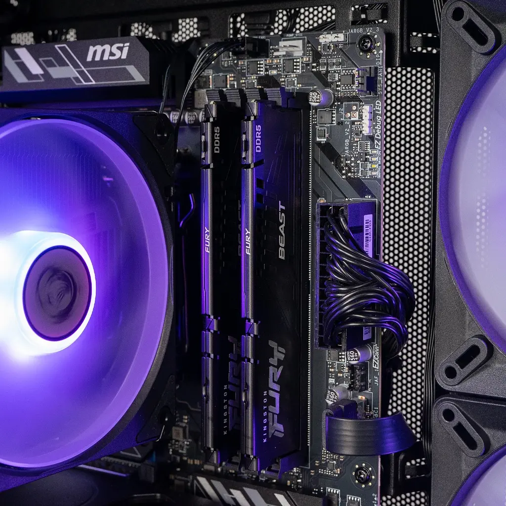 Комп'ютер Dragon Lucky Spectre Powered_by MSI (RTX 5060 - R5 7500F) Black / AMD Ryzen 5 7500F (3.7-5.0), 6 ядер / NVIDIA GeForce RTX 5060 / 32 ГБ (DDR5) / 1024 ГБ (SSD) - фото 4
