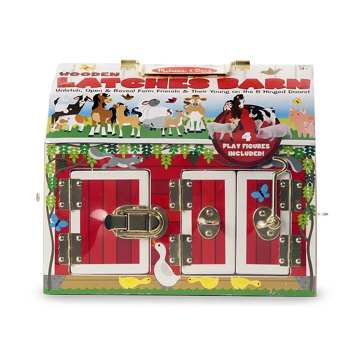 Будиночок-сарай Melissa&Doug із засувками і тваринами (MD2564) - фото 3
