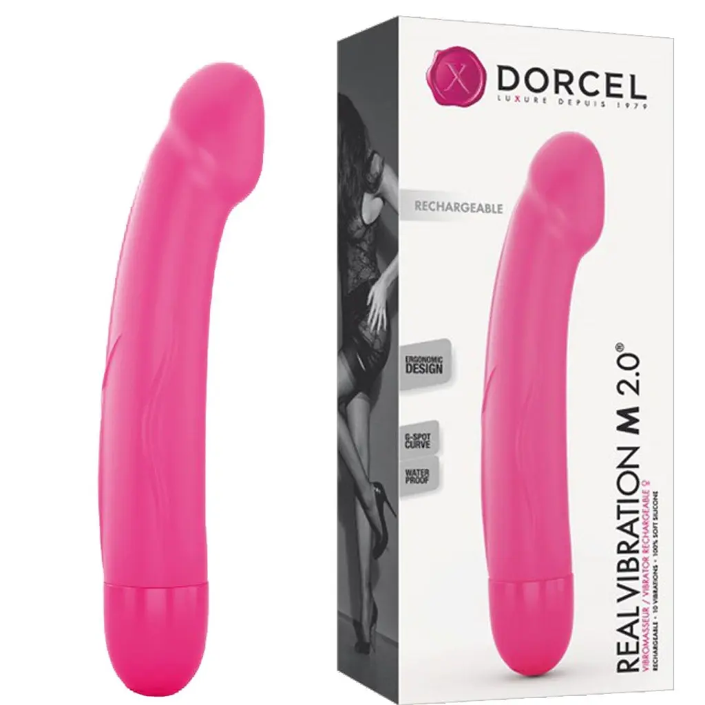 Вібратор для точки G Dorcel Real Vibration Magenta 2.0 22 см рожевий - фото 2