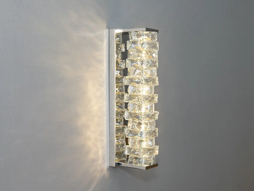 Светильник настенный LED Diasha F3820-120x460 14W хром высота 46 см световой поток 770 лм 220V - фото 3