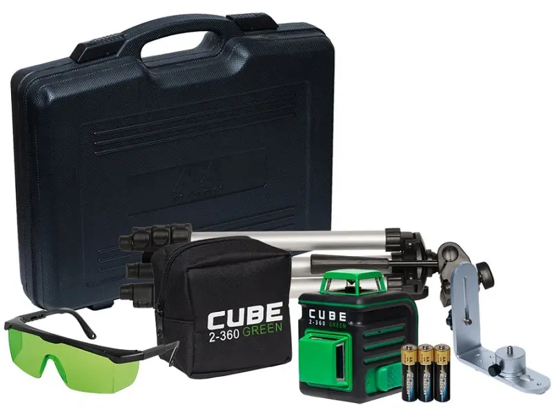Лазерний рівень ADA CUBE 2-360 GREEN ULTIMATE EDITION штатив - фото 5