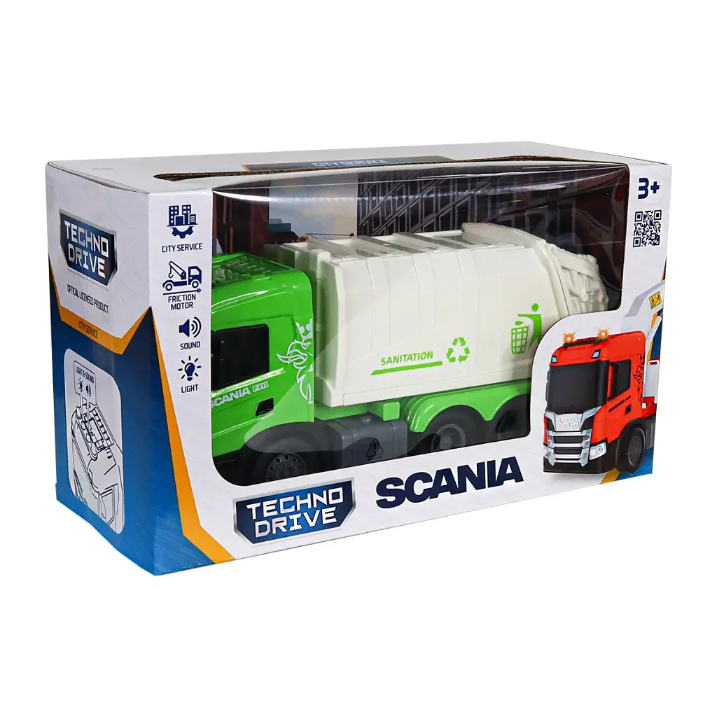 Автомодель серії Big Truck – Сміттєвоз Scania (світло, звук) - фото 5