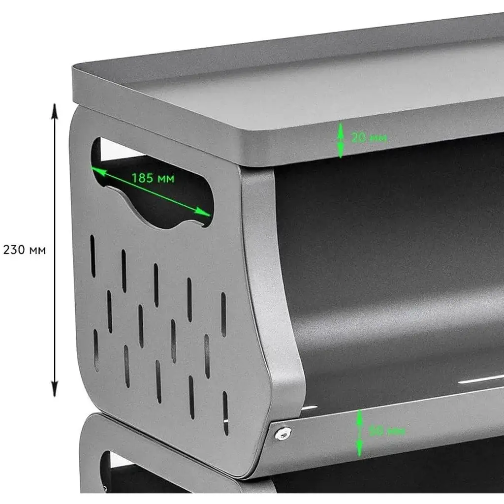 Стеллаж для хранения Wall Sticker SW-00002260 универсальный четырехъярусный 60х30х77 см - фото 3