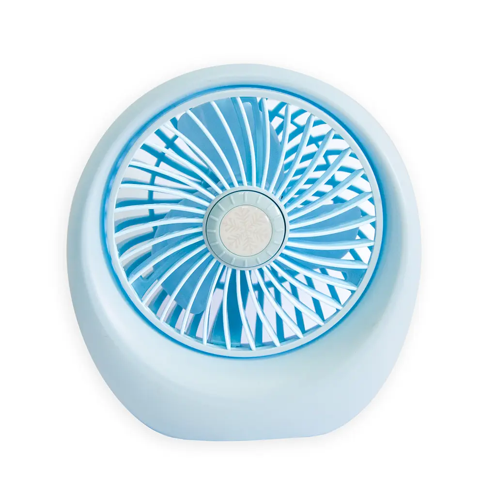 Мінівентилятор на акумуляторі "DianDi Mini Fan SQ1978" Блакитний, маленький вентилятор настільний (ST) - фото 2