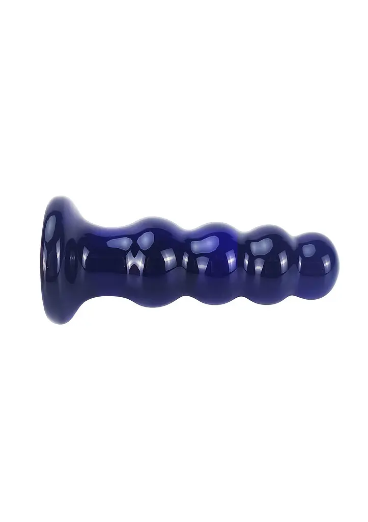 Анальна пробка Radiant Glass Buttplug 11.5 см (синій) - фото 7