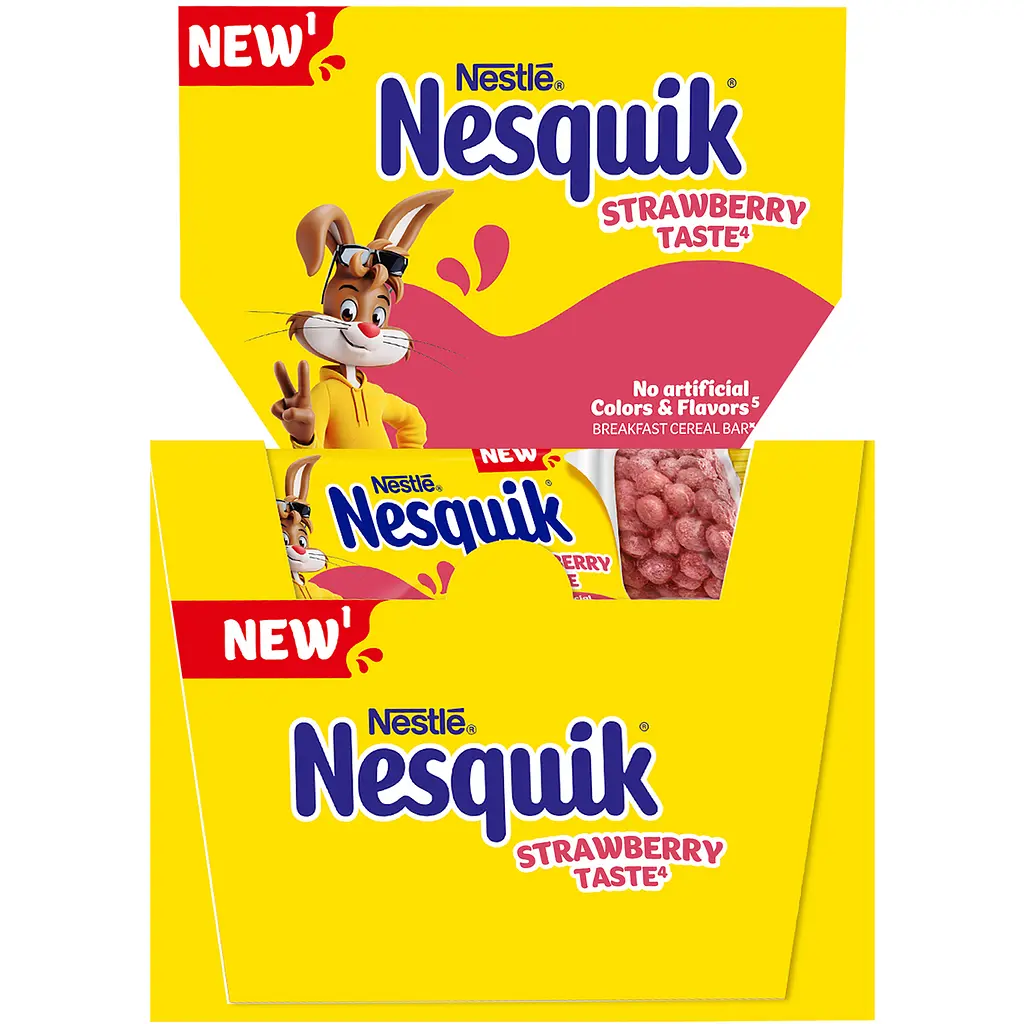 Батончик Nestle Nesquik з цільними злаками з вітамінами та залізом зі смаком полуниці 23.5 г - фото 3
