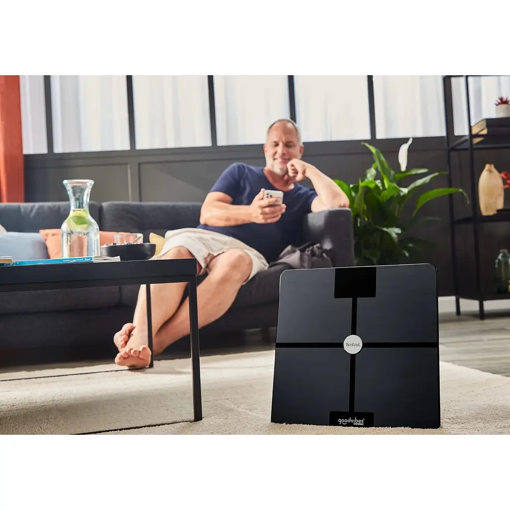 Ваги підлогові Tefal Goodvibes Smart Bluetooth 180 кг Акумулятор Li-Ion скло чорні - фото 12
