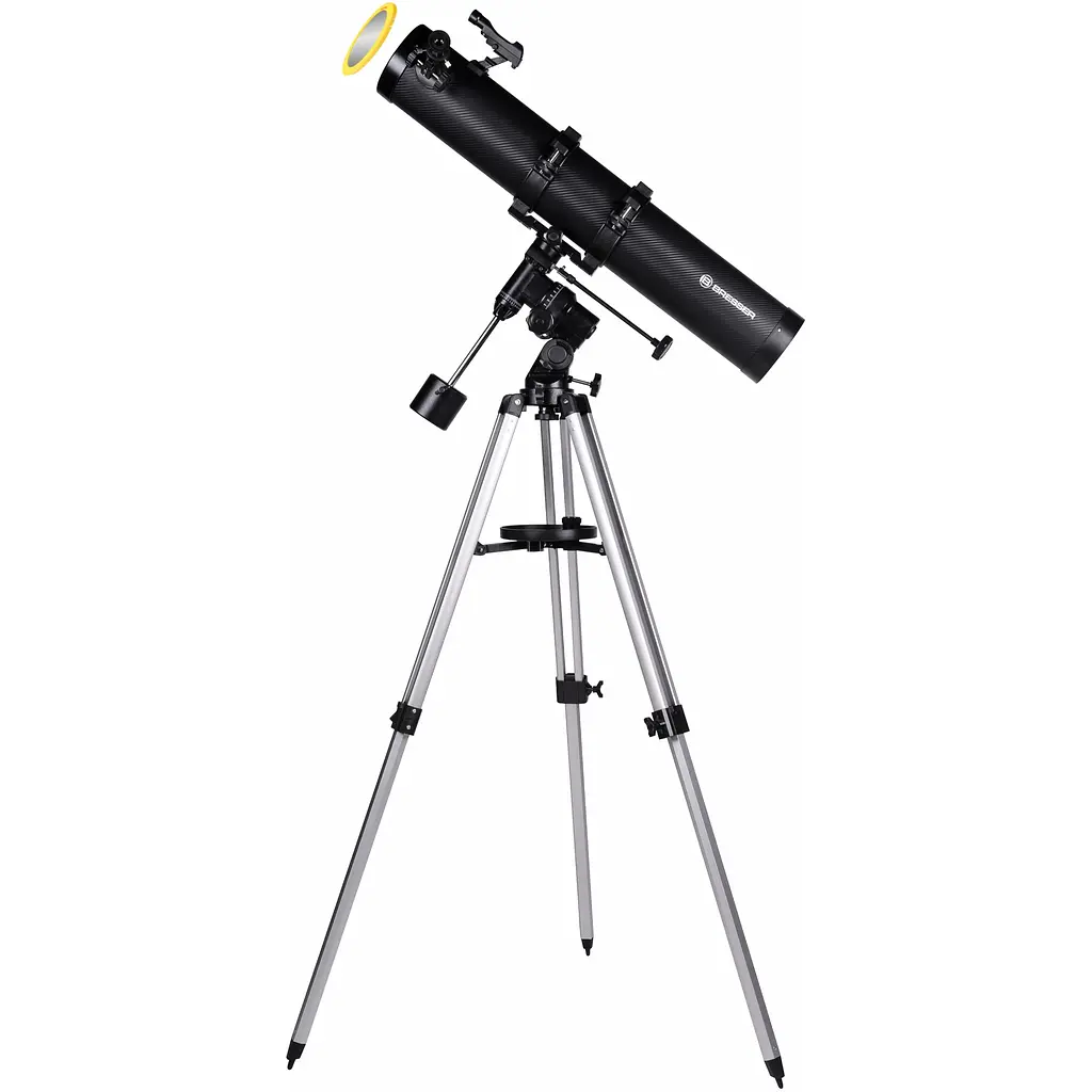 Телескоп Bresser Galaxia II 114/900 EQ3 Solar Carbon з сонячним фільтром і адаптером для смартфона (4614909)