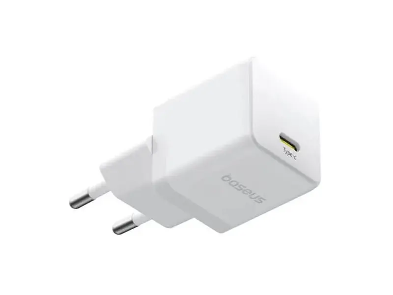 Мережевий зарядний пристрій BASEUS Wall Charger Palm Fast Charger 20 W Type-C to Type cable White (P10111602213-01) - фото 5