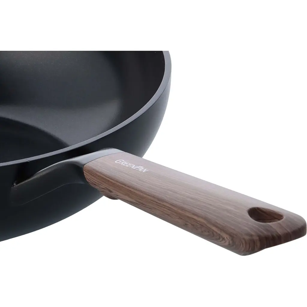 Сковорода-вок GreenPan Eco Smartshape Darkwood 28 см 3.6 л (CC006443-001) - фото 3