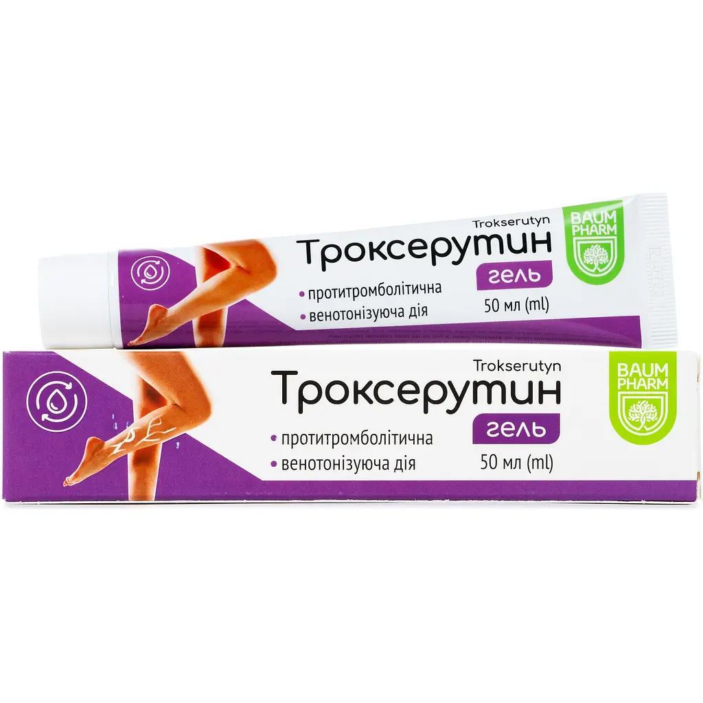 Гель для вен Baum Pharm Троксерутин 50 мл - фото 2