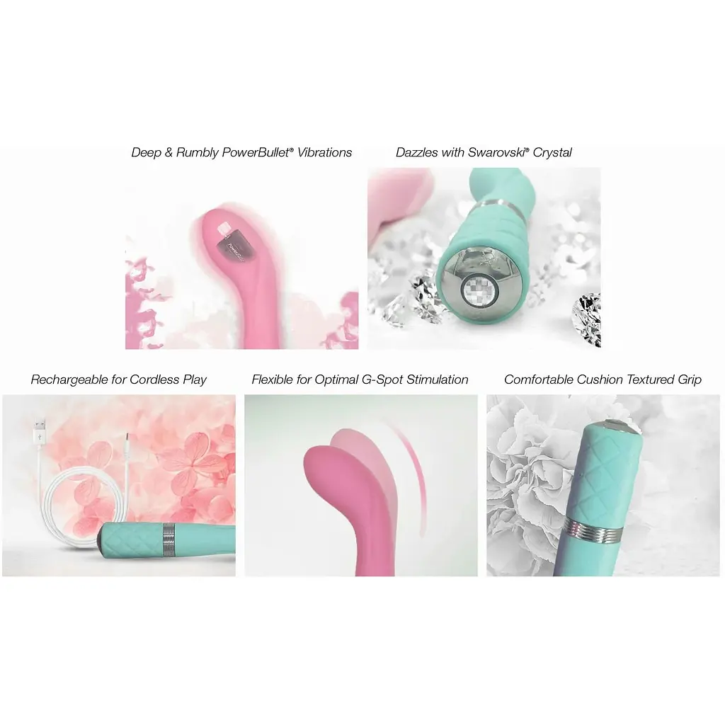 Роскошный вибратор Pillow Talk - Sassy Teal - фото 12