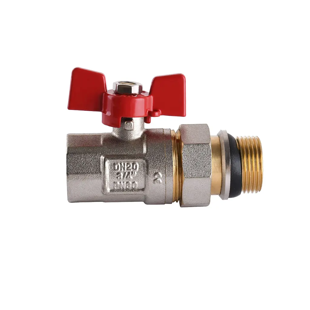 Кран кульовий прямий з американкою Water Valve Q003 NV-V343 3/4″ ЗB - фото 2