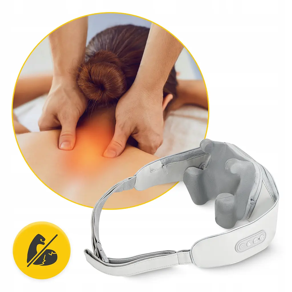 Накидка-масажер 4FIZJO Shiatsu Evo+ для шиї та спини, акумуляторний Grey (P-5905973404150) - фото 6