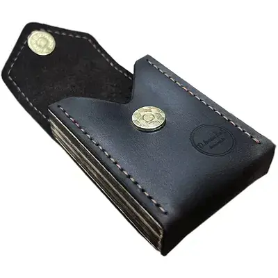 Портсигар для 20 стандартных самокруток D.Ivanchak Leather N3 Brown - фото 2