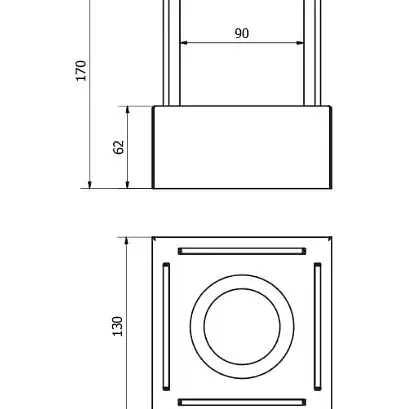 Биокамин Purflux Smart White 130х170х130 мм - фото 4