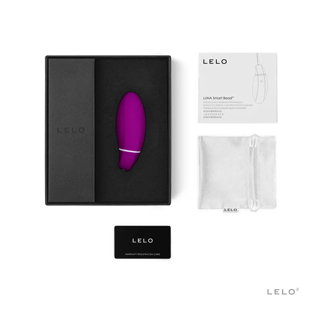 Віброяйце Lelo Luna Smart Bead 8.2 см малиновий - фото 2