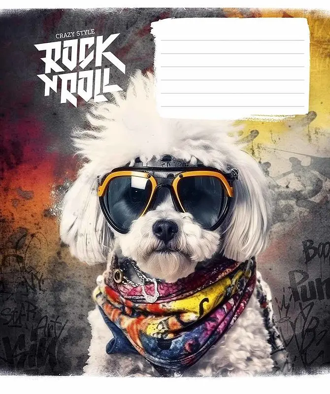 Зошит загальний Школярик Star Rock star у лінію 24 аркушів 25 шт. (024-3277L) - фото 4