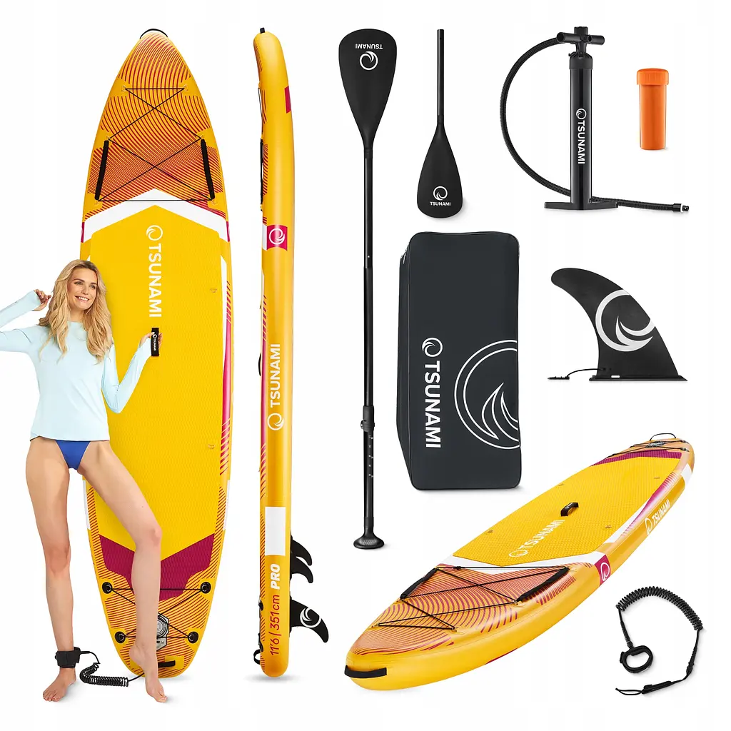 Надувна SUP дошка TSUNAMI PRO 350 см з веслом T11 (P-5905973405584) - фото 8