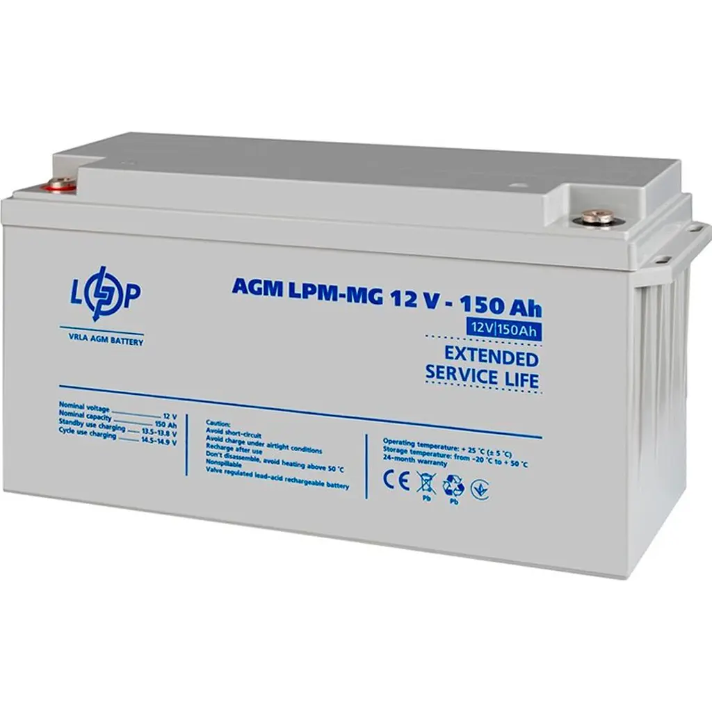Джерело безперебійного живлення [ДБЖ] LogicPower LPM-PSW-1500VA 12V + АКБ LPM-MG 12V - 150 Ah [29700] [110196] - фото 11
