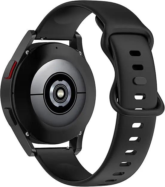 Ремінець силіконовий для смарт-годин BeWatch Amazfit універсальний 20 мм Чорний (101N3L01.2) - фото 2