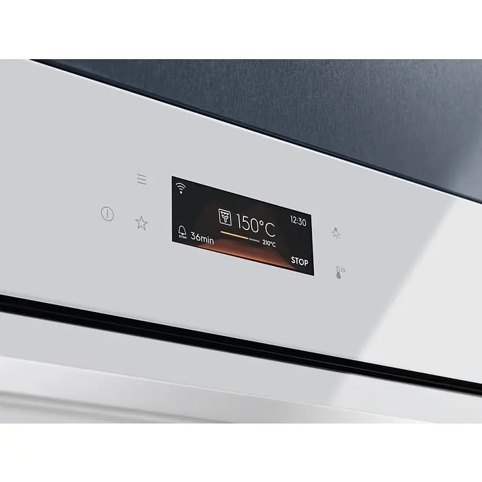 Духовой шкаф электрический Electrolux 72 л A+ пара дисплей конвекция пиролиз телескопические направляющие белый - фото 4
