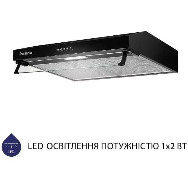 Витяжка Minola HPL 514 BL (пласка) - фото 2