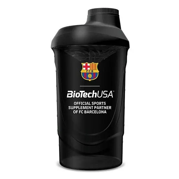 Шейкер BioTech FC Barcelona Shaker, 600 мл - Black