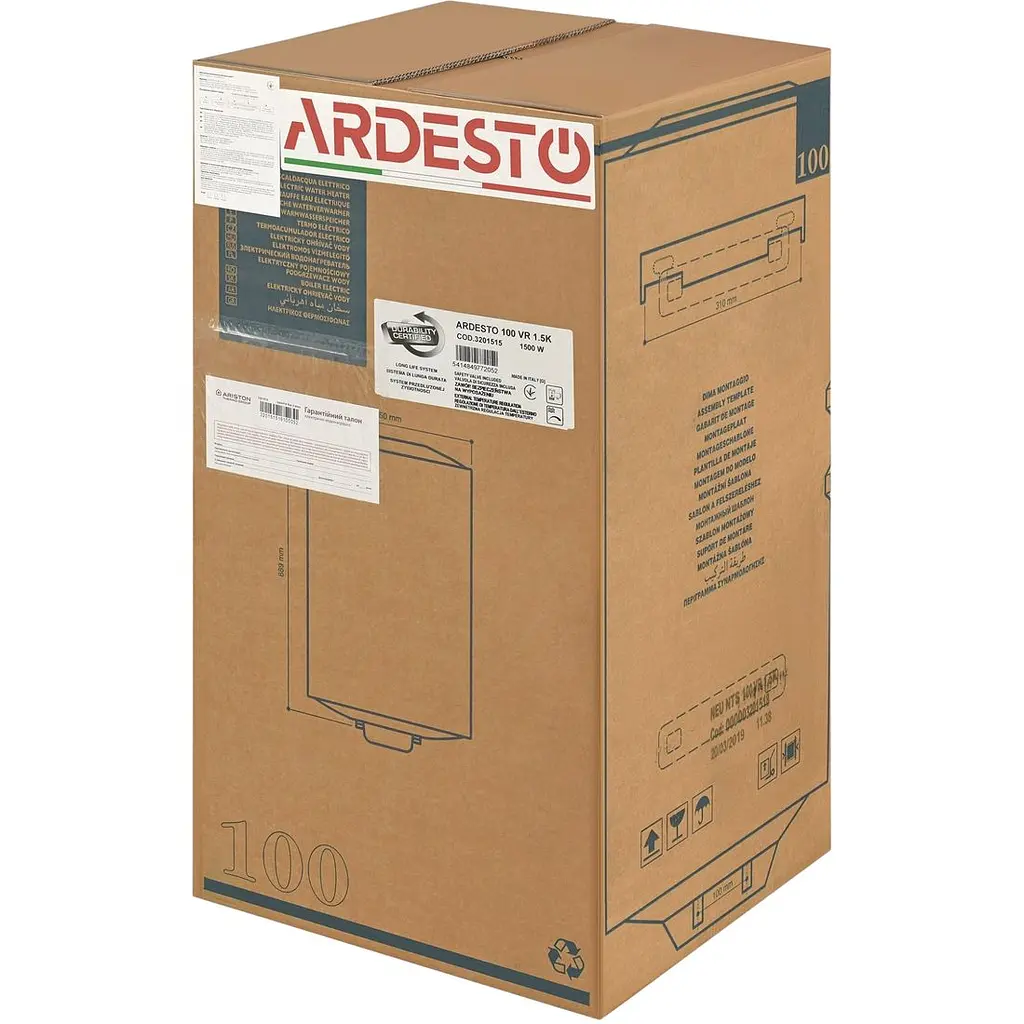 Бойлер Ardesto 100 VR 100 л белый (EWH-100ACWMI) - фото 10