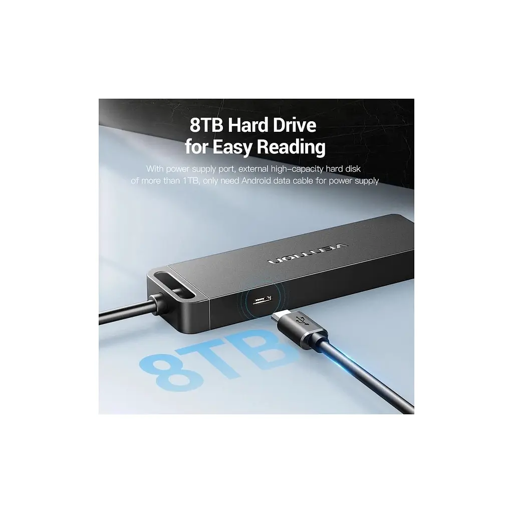 Зчитувач флеш-карт USB 3.0 to SD/TF 0.15m black Vention (CLPBB) - фото 4