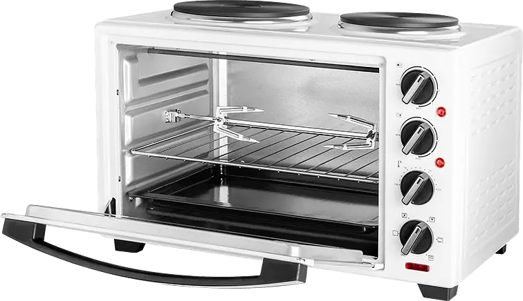 Електродуховка з конфорками ECG ET 32303 White 30 л - фото 5