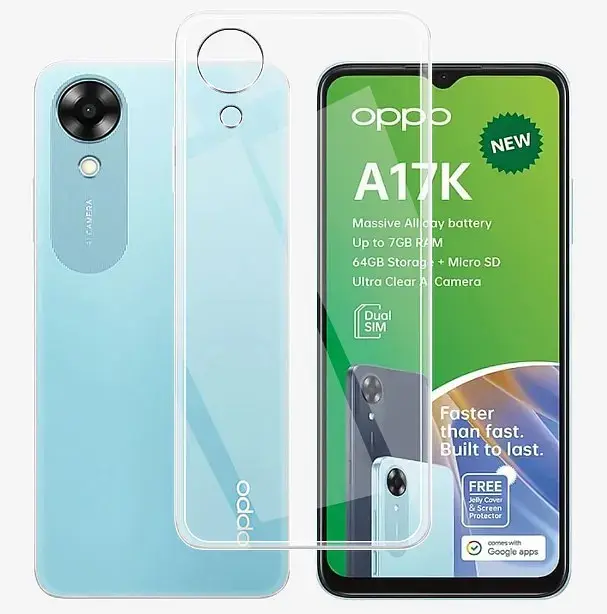 Силиконовый чехол BeCover для Oppo A17k 4G Transparancy (709301) - фото 2