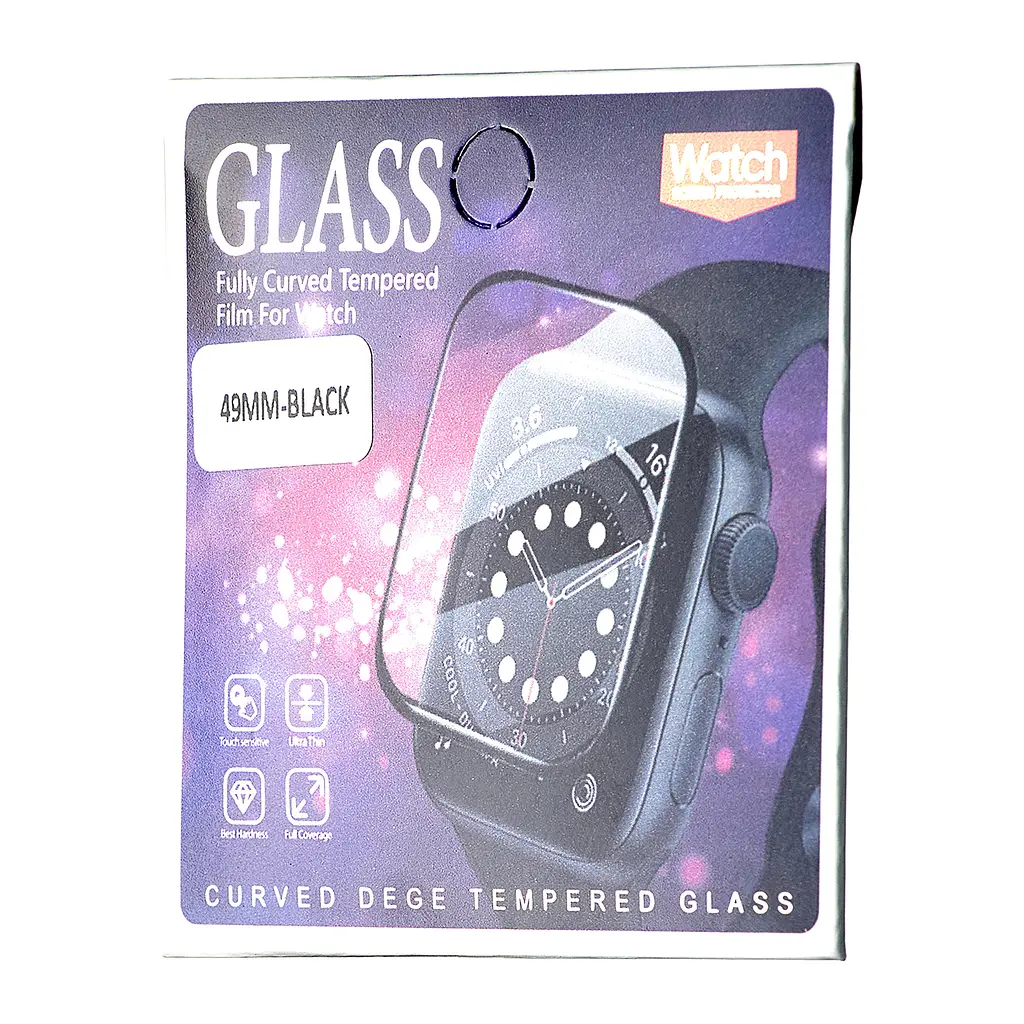 Захисне скло Full Glue Apple Watch Series 7/8/9 (45 мм) Black - фото 2