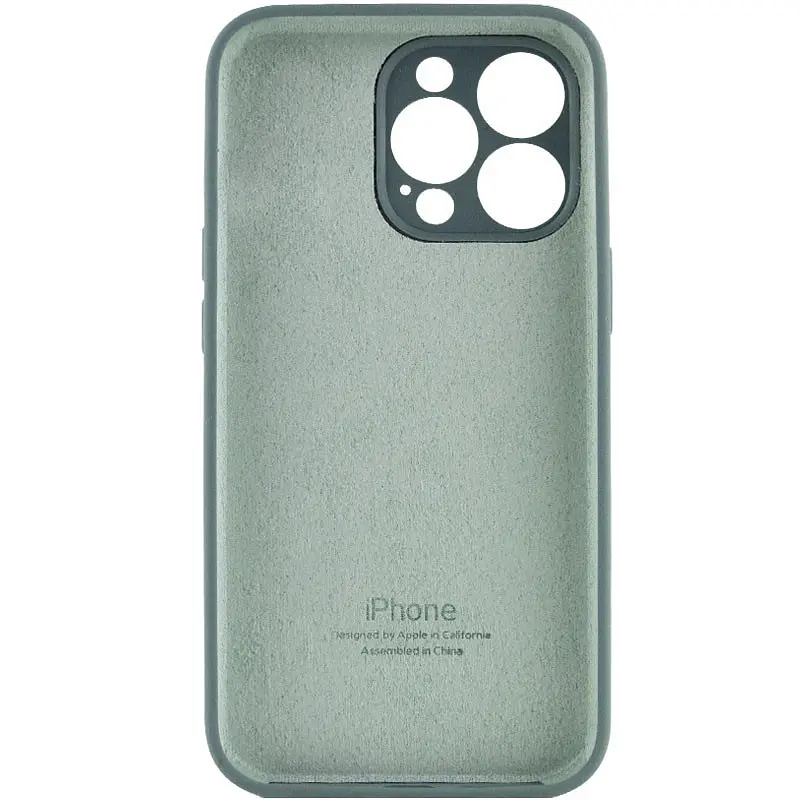 Чохол Silicone Case Full Camera Protective AA для Apple iPhone 14 Pro 6.1" Зелений / Pine green - фото 2