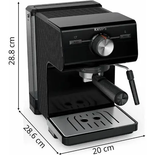 Кофеварка эспрессо Krups XP381810 OPIO BLK (7076115) - фото 7