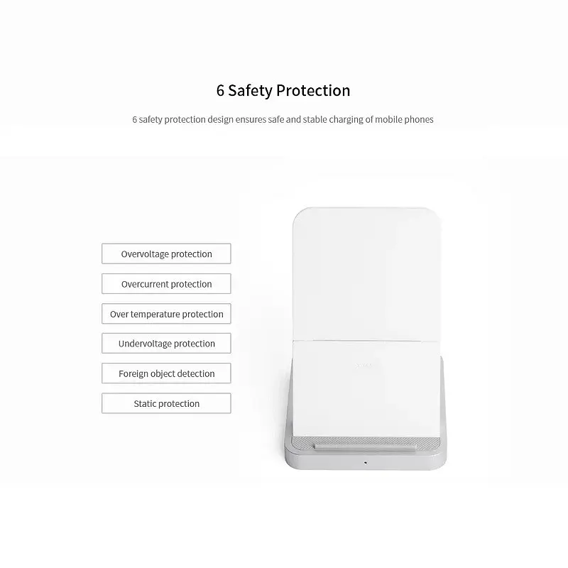 Вертикальний бездротовий зарядний пристрій Xiaomi 30W - фото 4