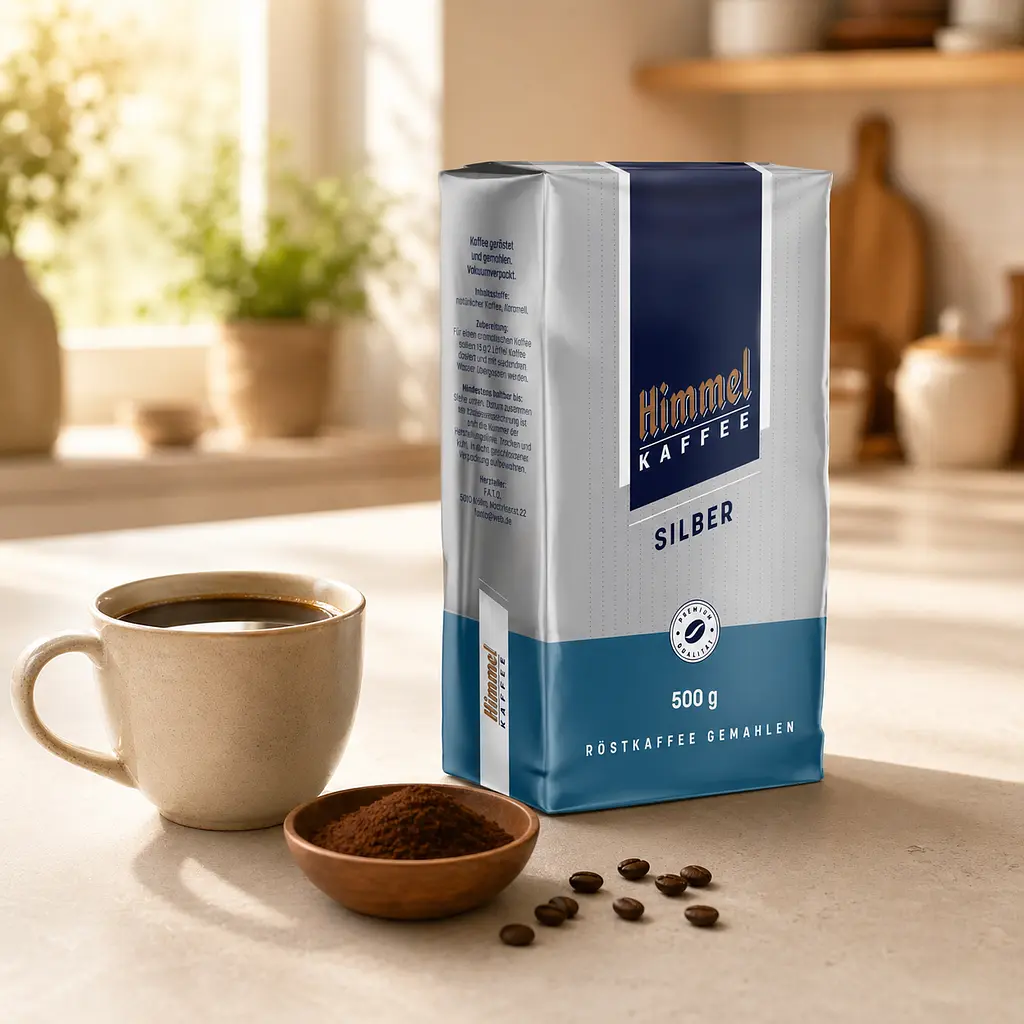 Кава мелена Himmel Kaffee Silber 500 г для турки, френч-преса, гейзерної та крапельної кавоварки - фото 4