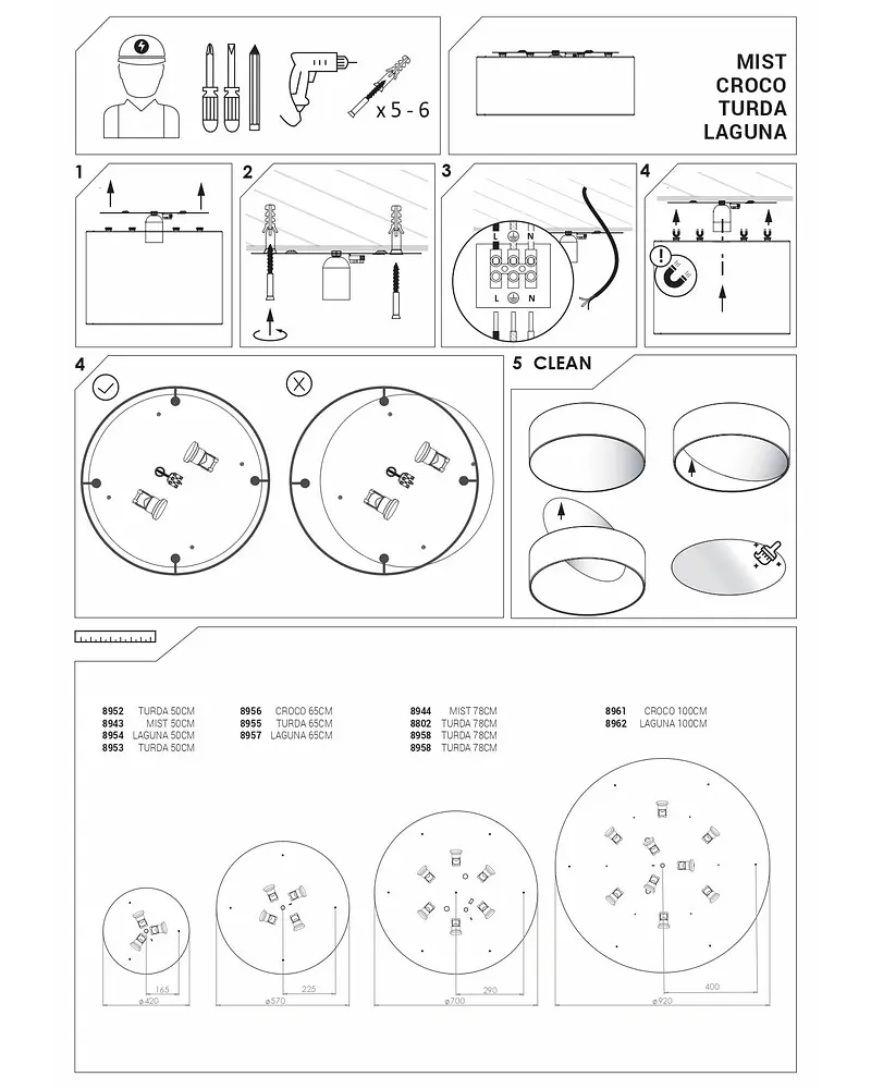 Люстра припотолочная Nowodvorski 8953 Turda - фото 3